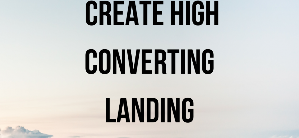 High converting landing pages